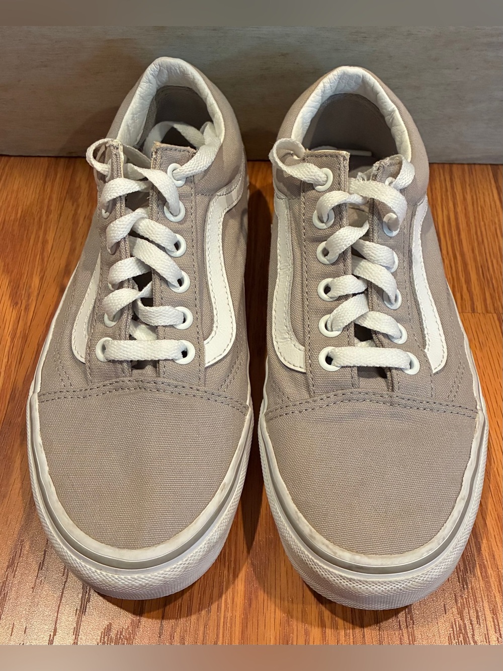 Vans Old Skool Gray Canvas Sneakers Unisex Men's 6 /Women's 7.5
